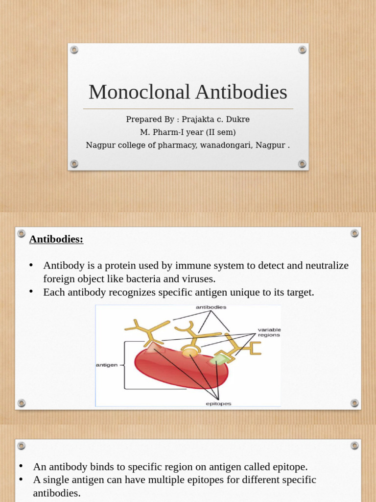 Monoclonal Antibodies | PDF | Monoclonal Antibody | Antibody