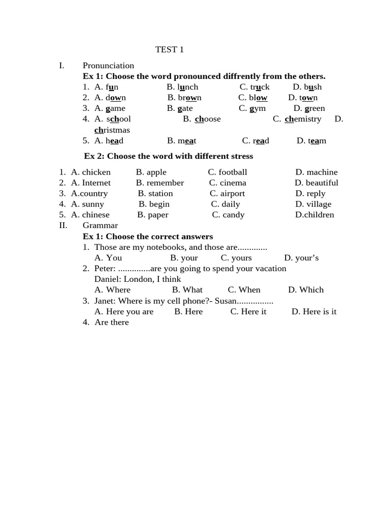 Test 1 | PDF