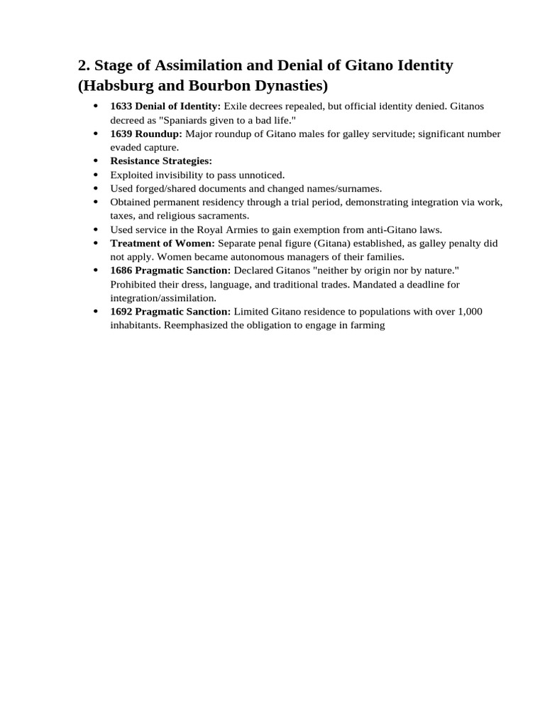 Gitano Identity: Assimilation and Denial | PDF