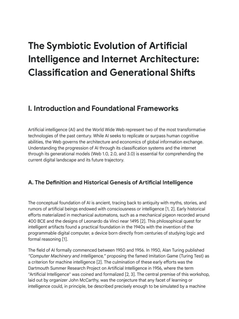 AI and Web Evolution: Generations Explained | PDF | Artificial ...