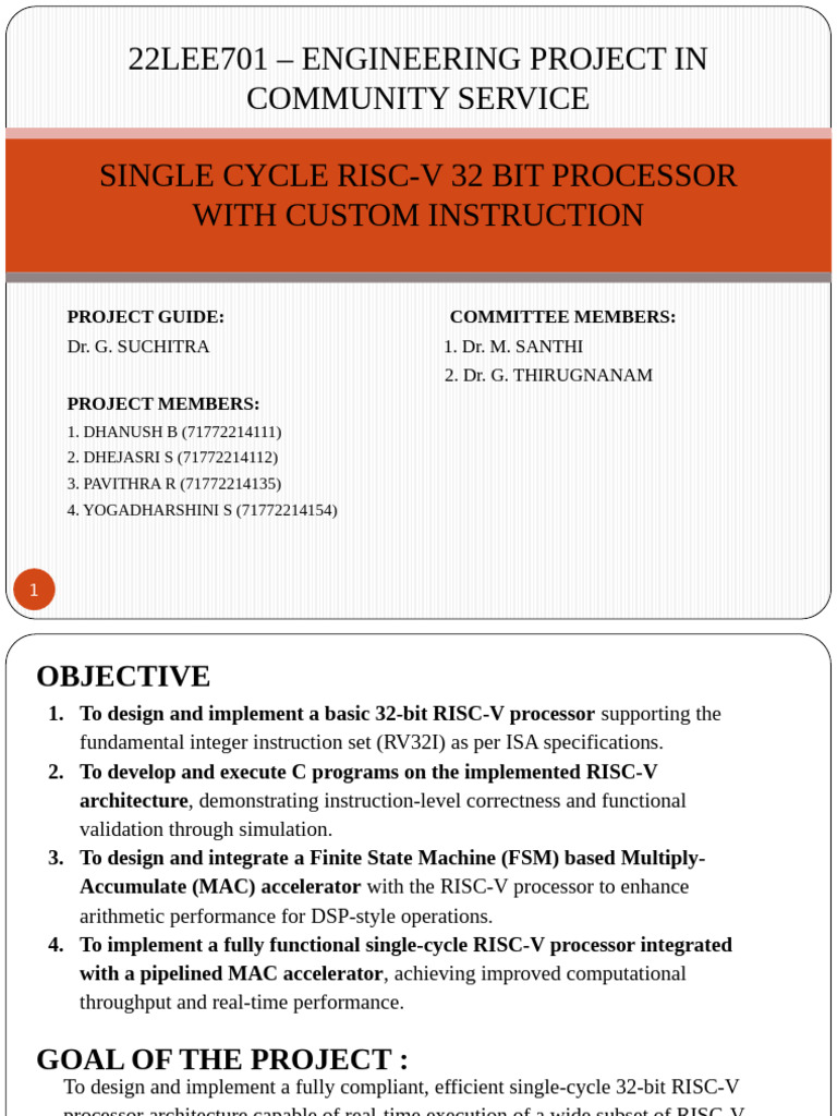 Team 9 Mini Project | PDF | Central Processing Unit | Digital Signal ...
