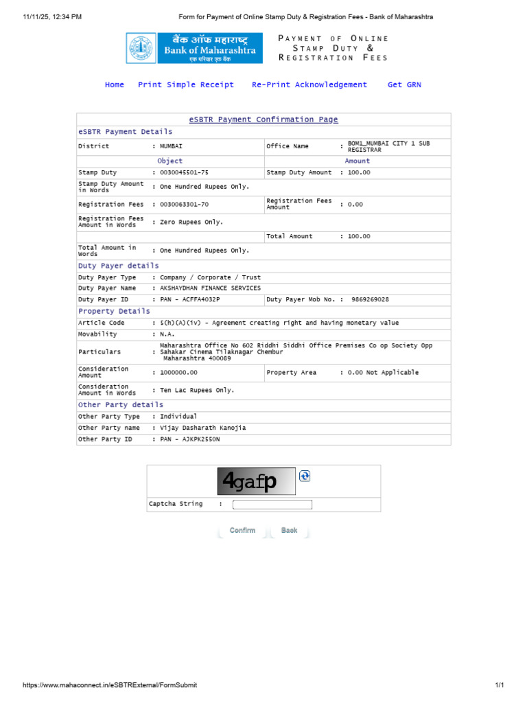 Online Stamp Duty Payment Guide | PDF | Taxes | Payments