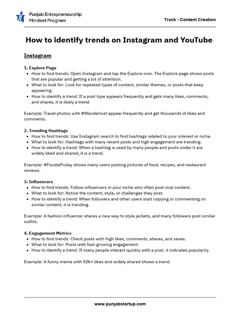 How To Identify Trends | PDF | You Tube | Media Sharing