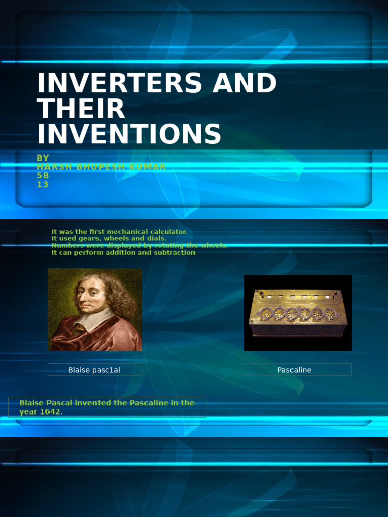 Inverters and Their Inventions by Harsh Bhupesh Kumar | PDF