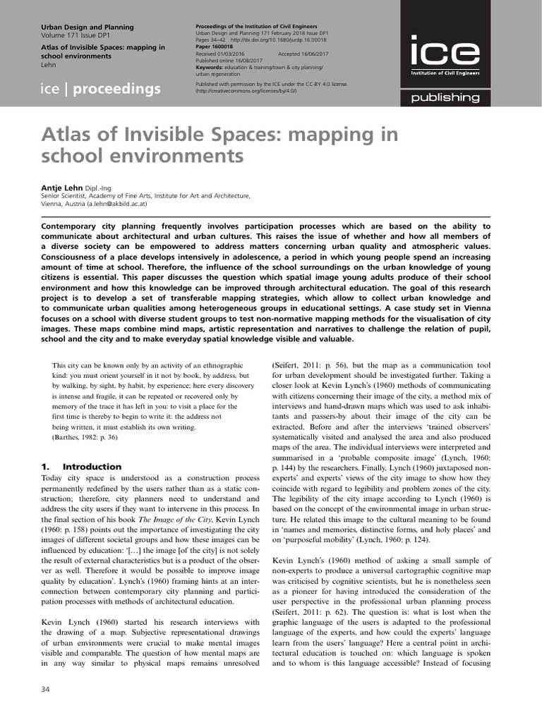 Atlas of Invisible Spaces Mapping in School Enviro | PDF | Cartography ...