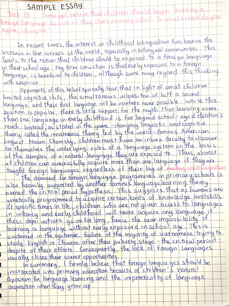 Sample Essay | PDF