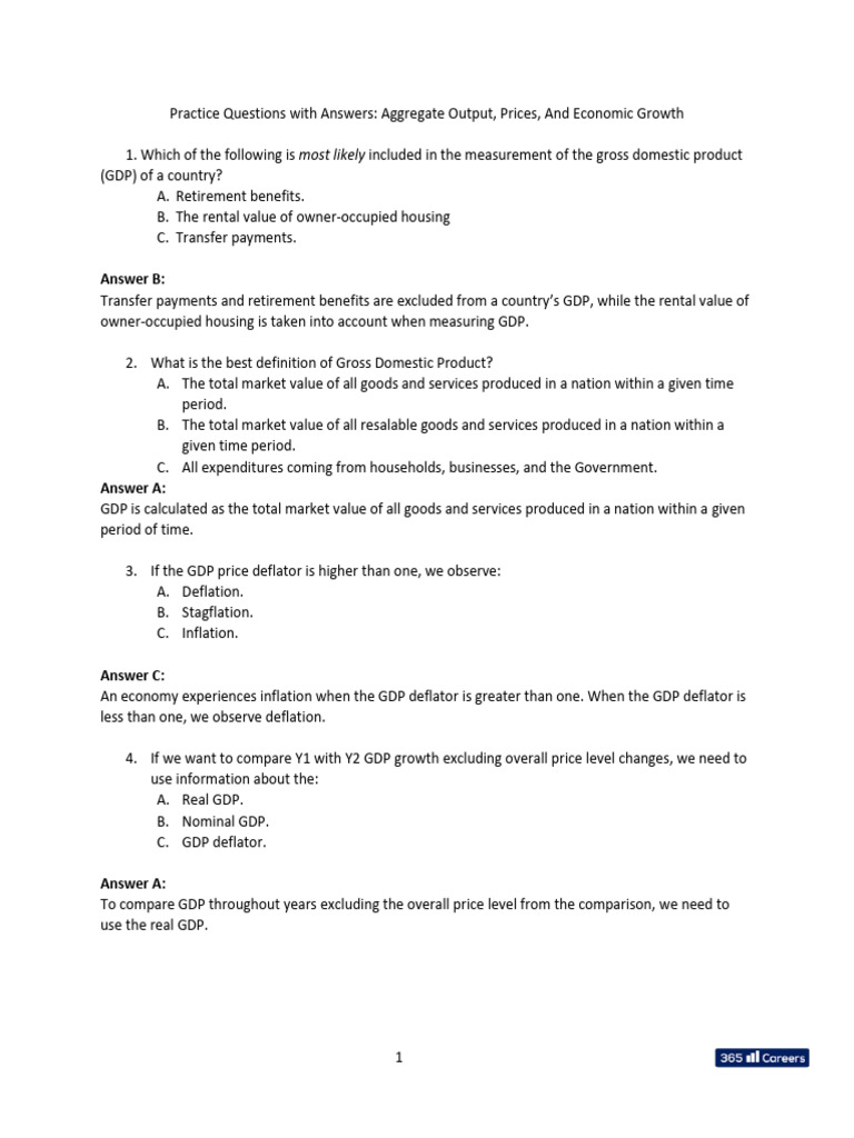 GDP Measurement and Economic Growth Insights | PDF | Gross Domestic ...