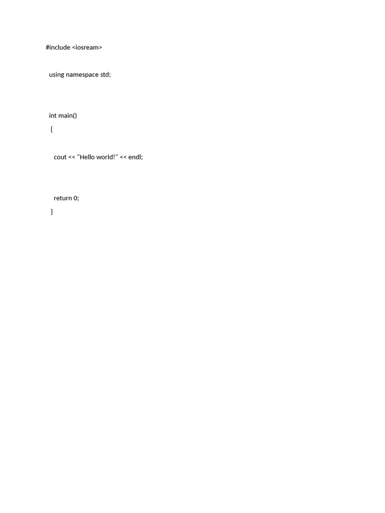 Hello World | PDF