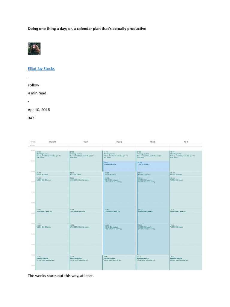 Daily Task Planning for Productivity | PDF