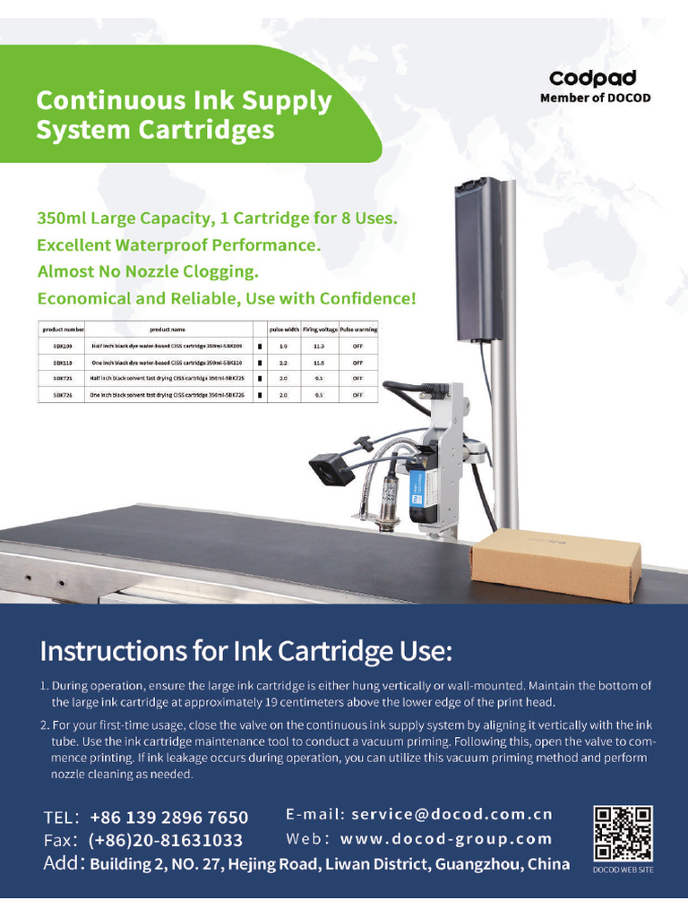 Continuous Ink Supply System | PDF