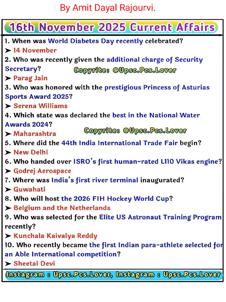 By Amit Dayal Rajourvi. 16 November 2025. | PDF