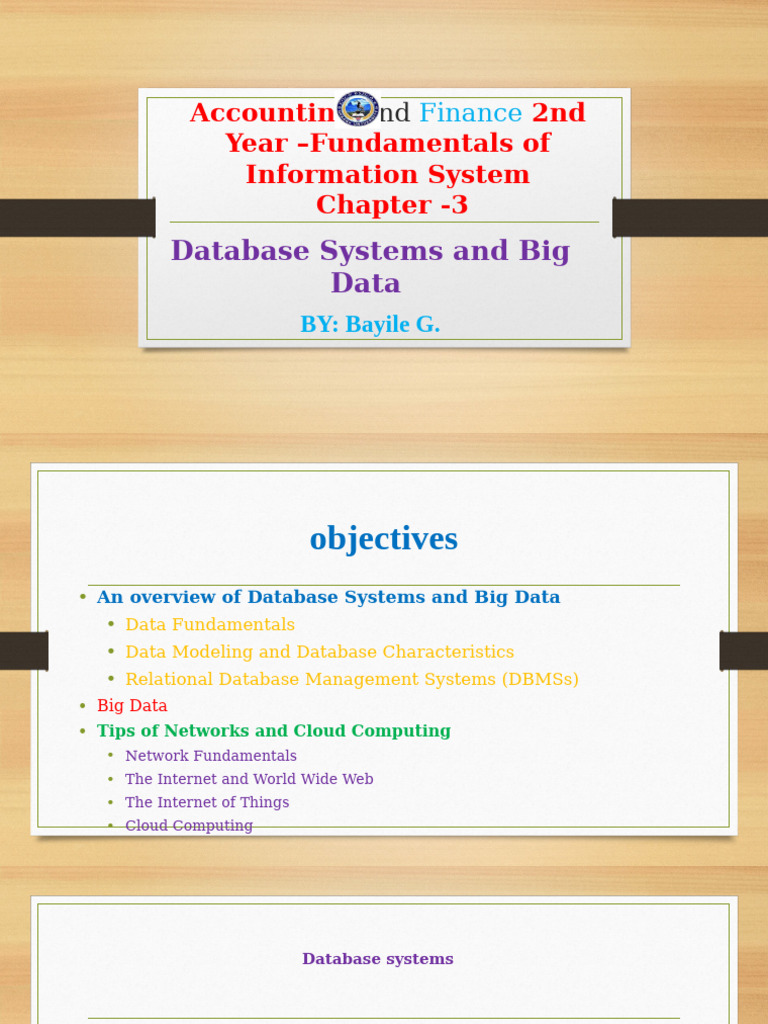Database Systems and Big Data Overview | PDF | Databases | Computer Network