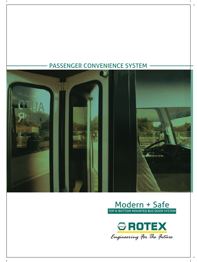 Innovative Bus Door Systems by ROTEX | PDF | Valve | Door