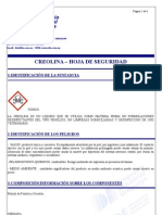 Creolina - MSDS