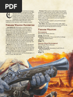 D&D 5E Homebrew Firearms Guide | PDF | Firearms | Rifle