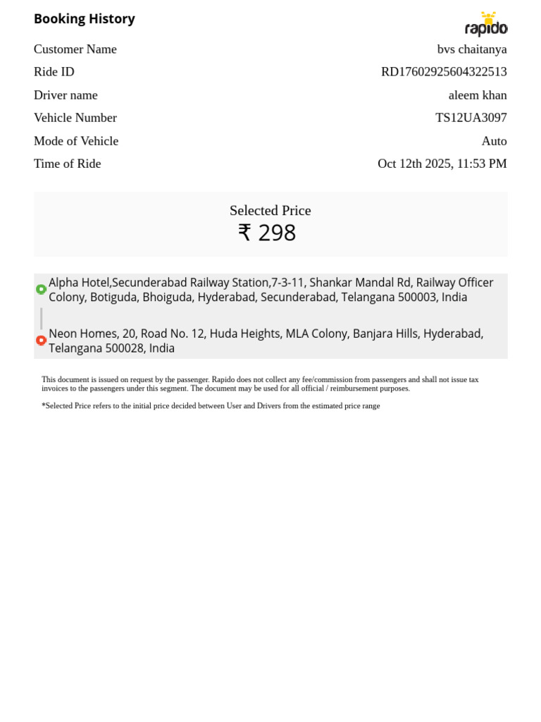 Auto Receipt RD17602925604322513 | PDF