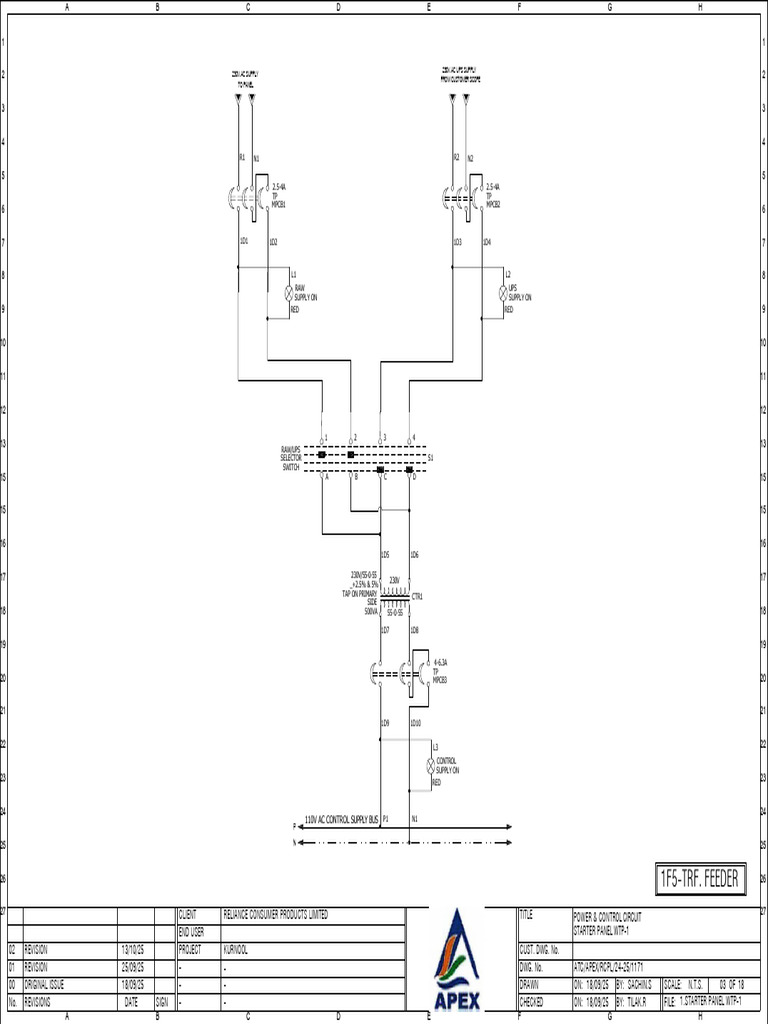Power Control Circuit for Starter Panel | PDF | Electrical Engineering ...