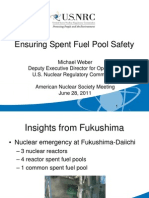 Ensuring Spent Fuel Pool Safety