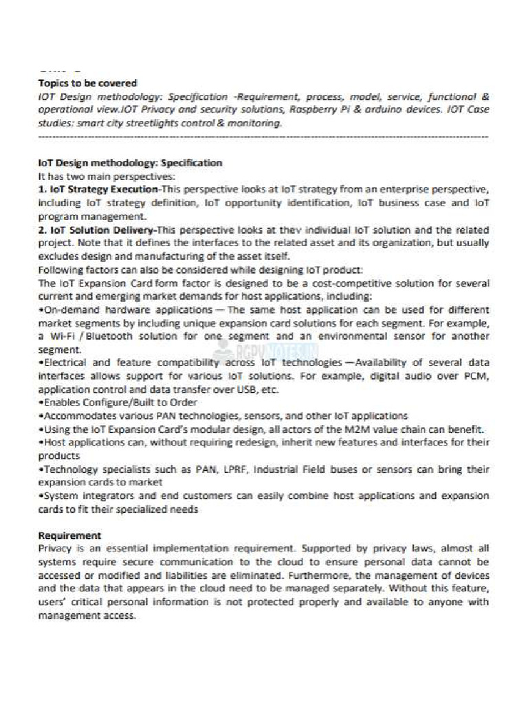 Iot Unit 4 RGPV | PDF