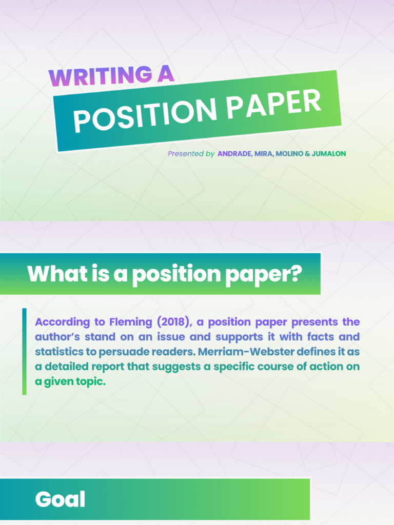 Group 07 Writing A Position Paper - 20251107 - 200812 - 0000 | PDF