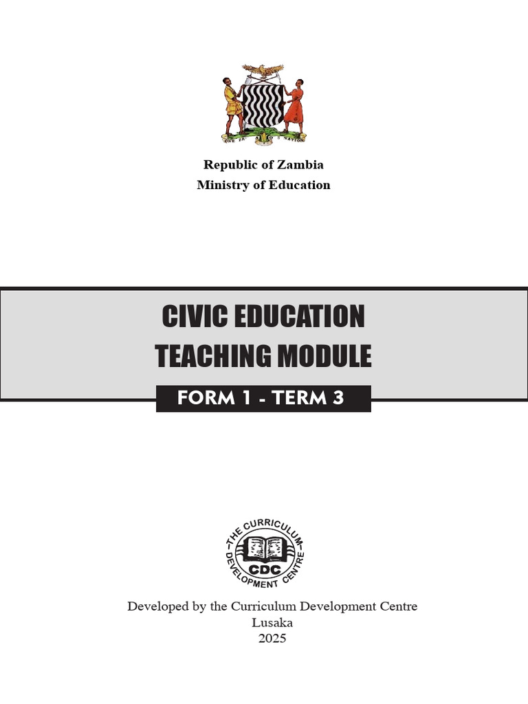 Civic Education Module Form 1 Term 3 | PDF