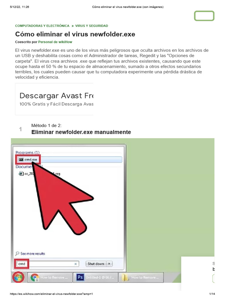 Eliminar virus newfolder.exe fácilmente | PDF | Virus de computadora ...