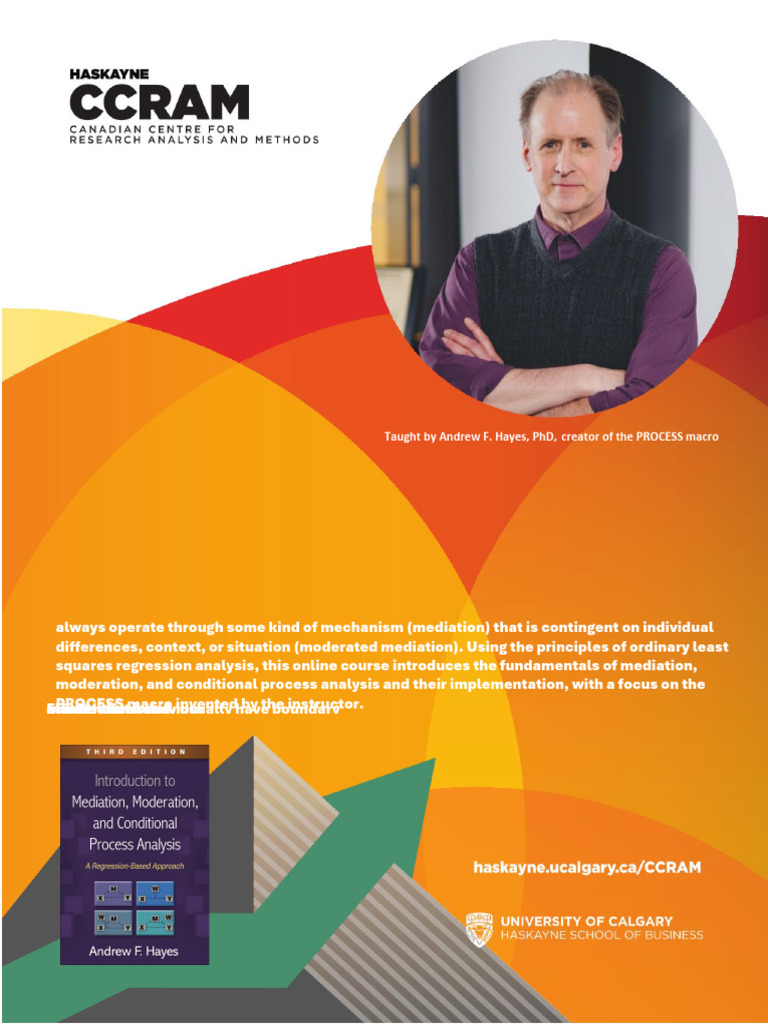Mediation, Moderation, and Conditional Process Analysis The Complete ...