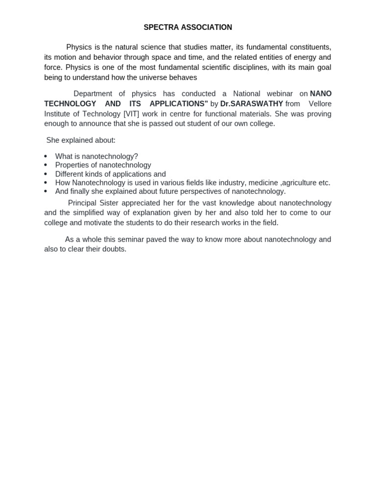 Spectra Association 2022 Report | PDF