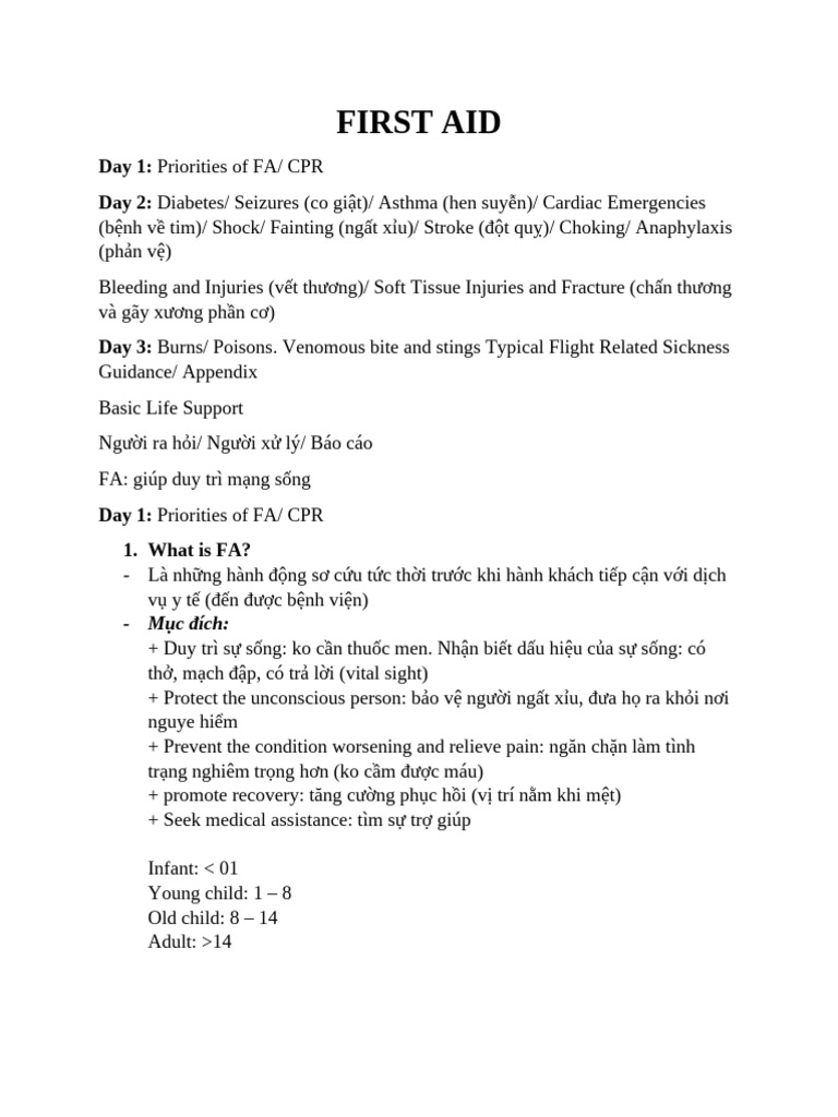 First Aid | PDF