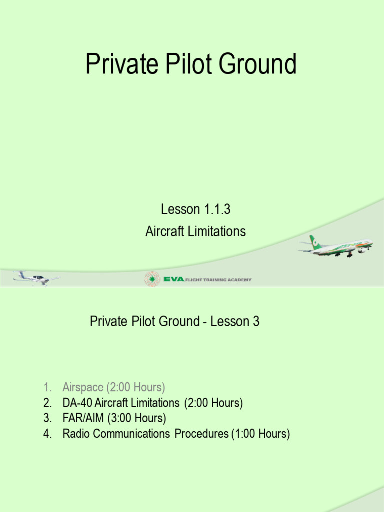DA-40 Aircraft Limitations Overview | PDF | Aviation | Aircraft