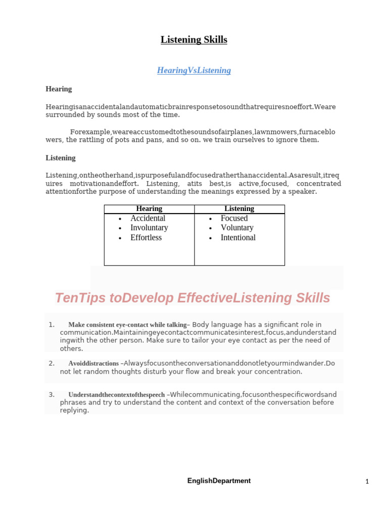 Unit 3 Listening Skill | PDF | Conversation | Human Communication