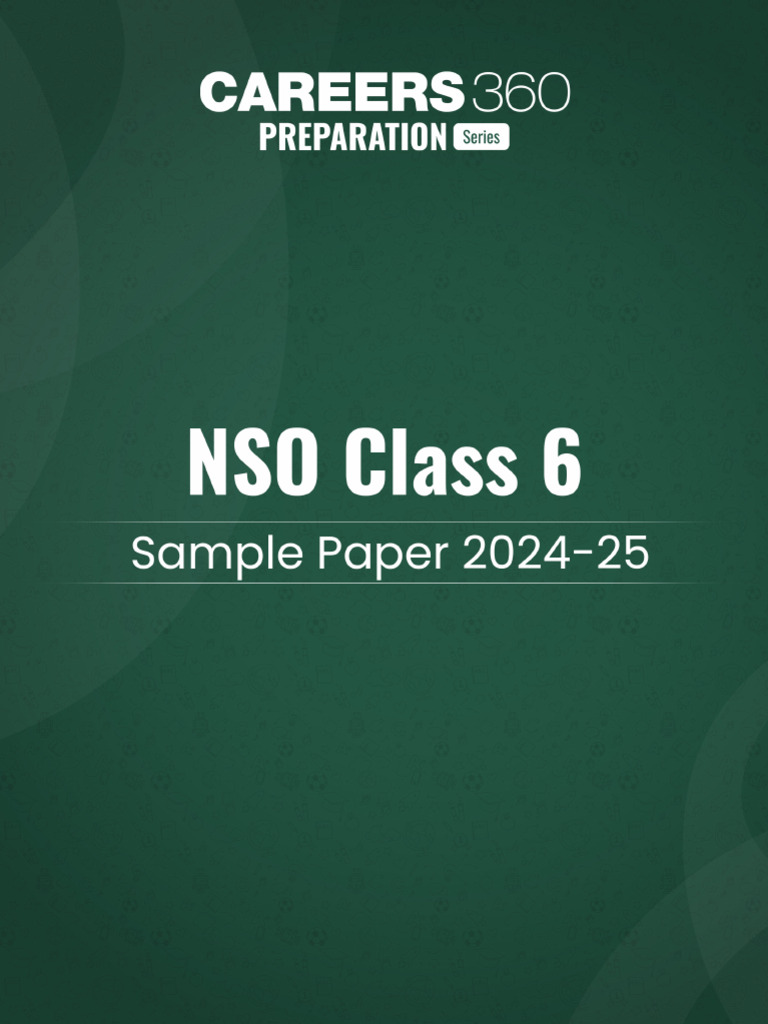 Class 6 NSO Sample Paper 2024-25 | PDF
