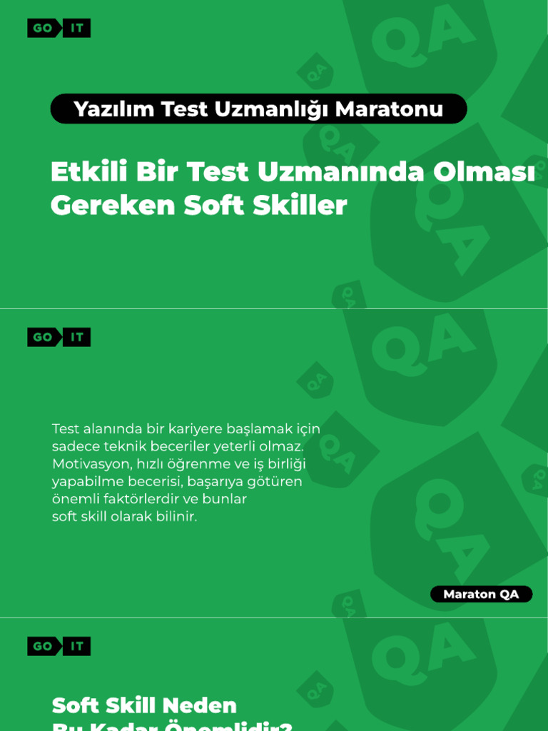 Etkili Bir Test UzmanÄ Nda OlmasÄ Gereken Soft Skiller | PDF