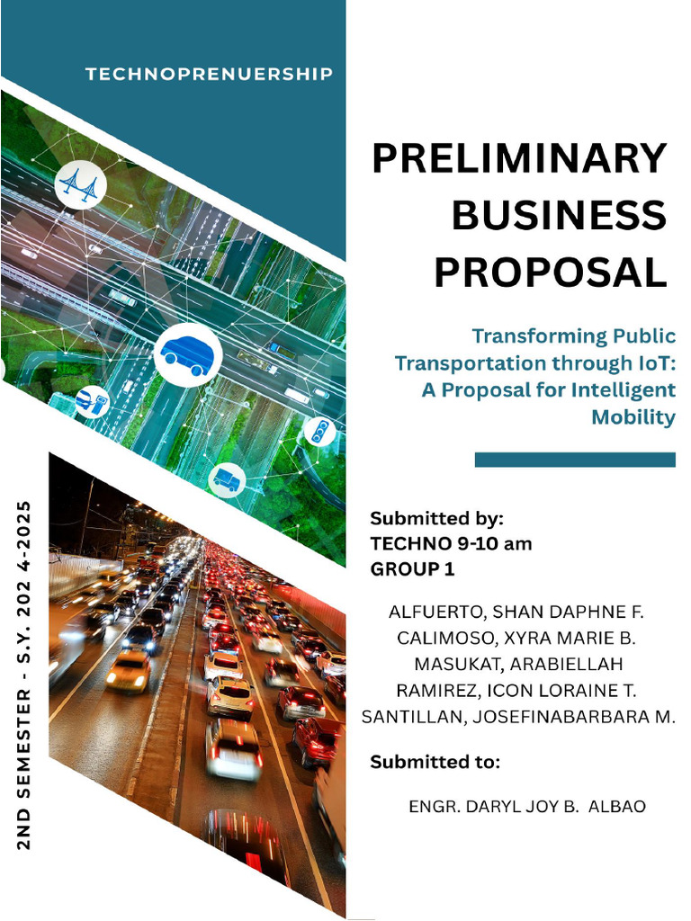 Intelligent Public Transportation Proposal | PDF | Internet Of Things ...
