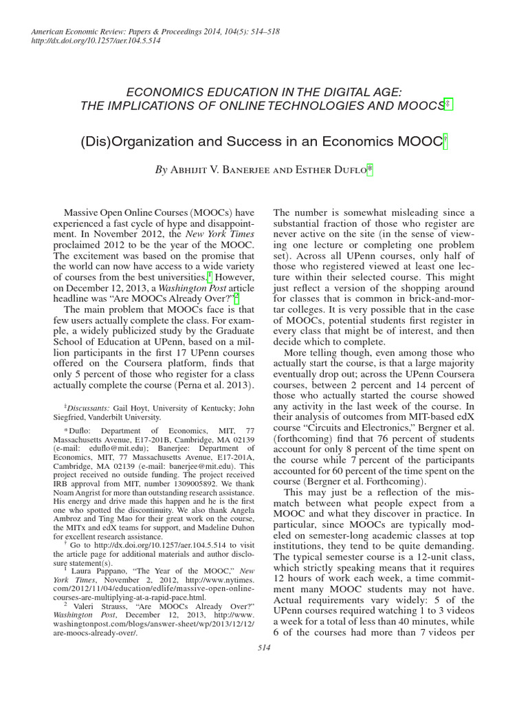 MOOC Completion Challenges and Insights | PDF | Massive Open Online Course