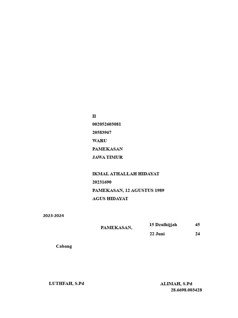 PAMEKASAN | PDF
