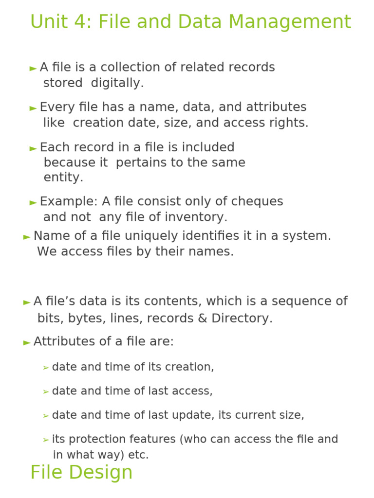 File and Data Management Overview | PDF | Databases | Computer Network