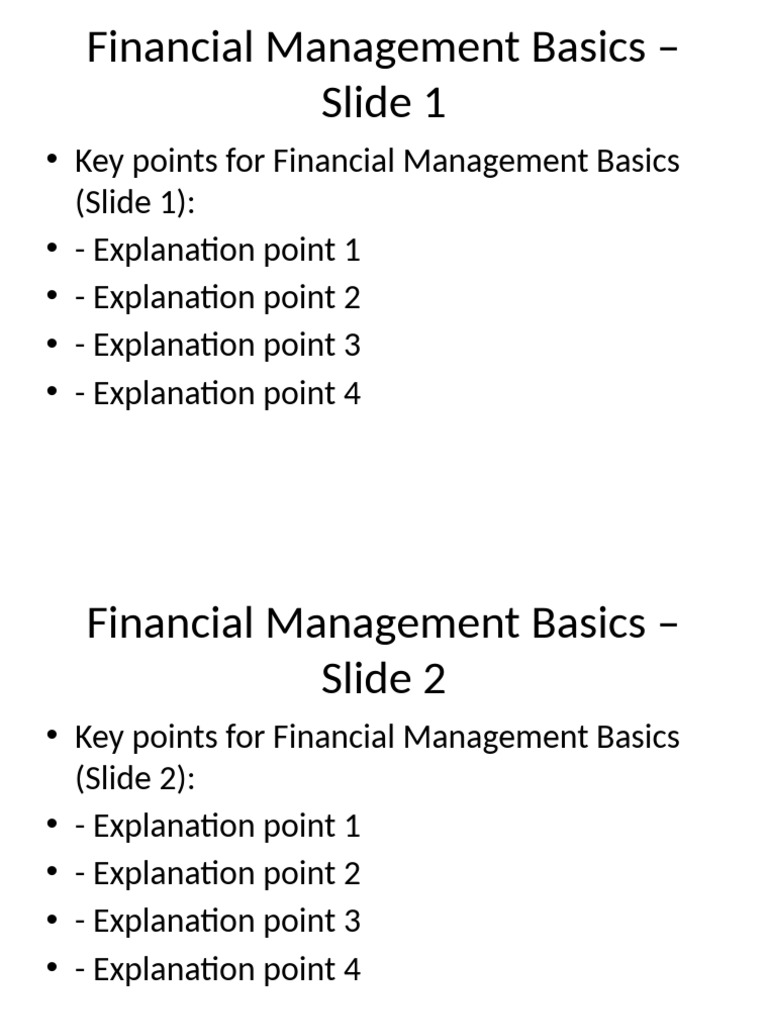 Financial Management Basics | PDF