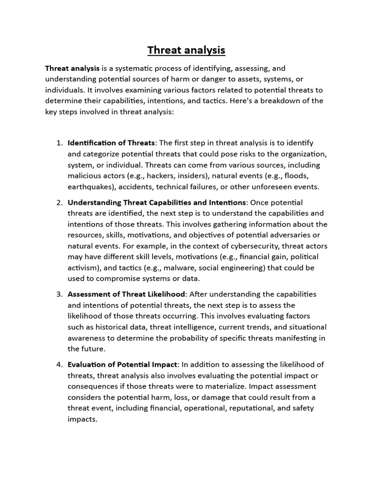 Comprehensive Threat and Risk Analysis Guide | PDF | Risk | Risk Management