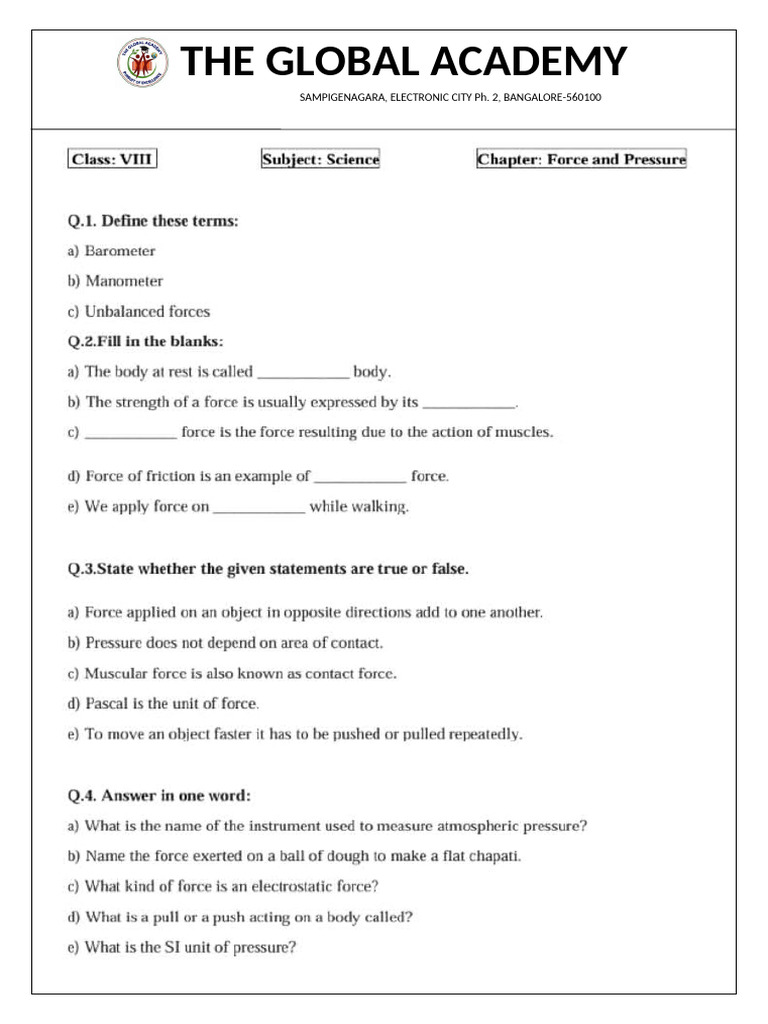 Class8ScienceWorkSheet 02jul | PDF