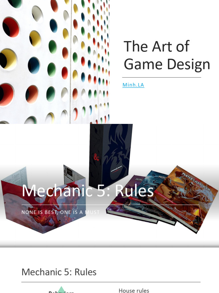 Game Design Mechanics: Rules & Skills | PDF
