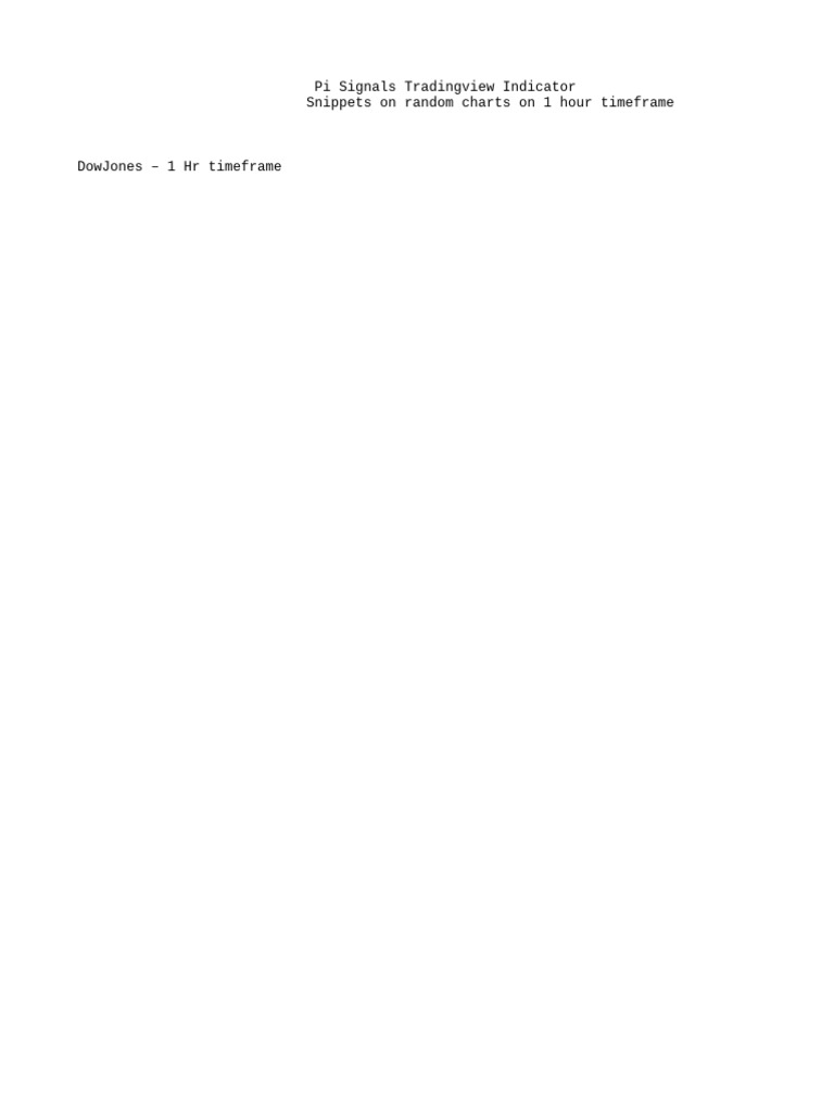 Pi Signals Tradingview Indicator | PDF