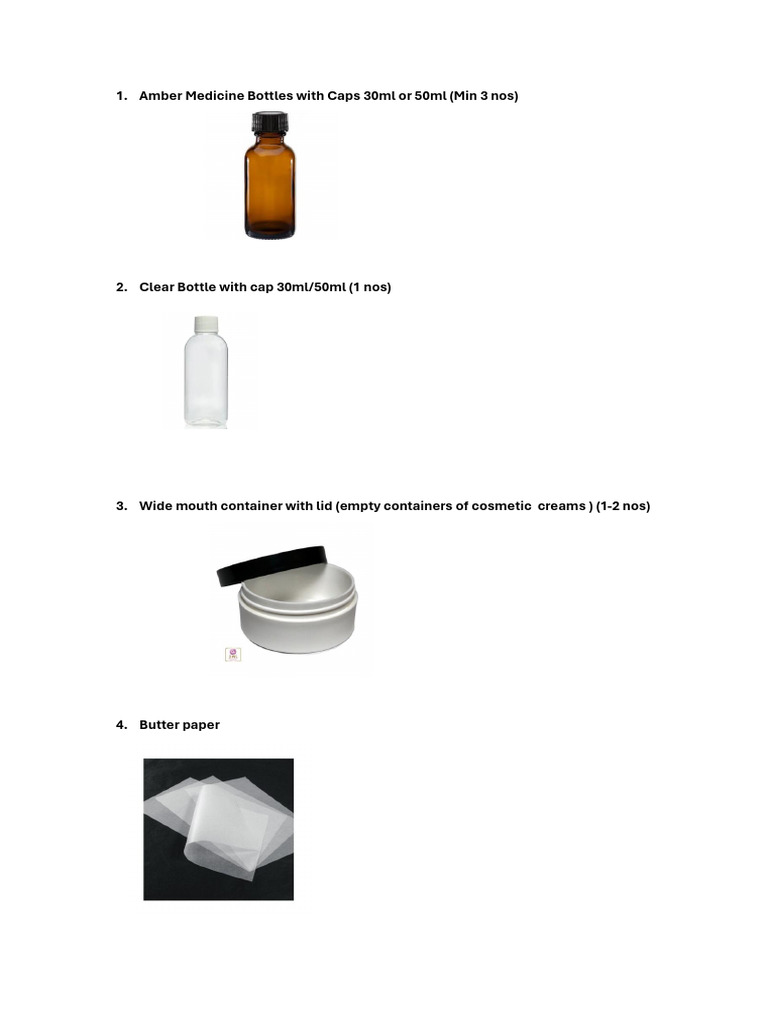 Cosmetic Bottle and Container Set | PDF