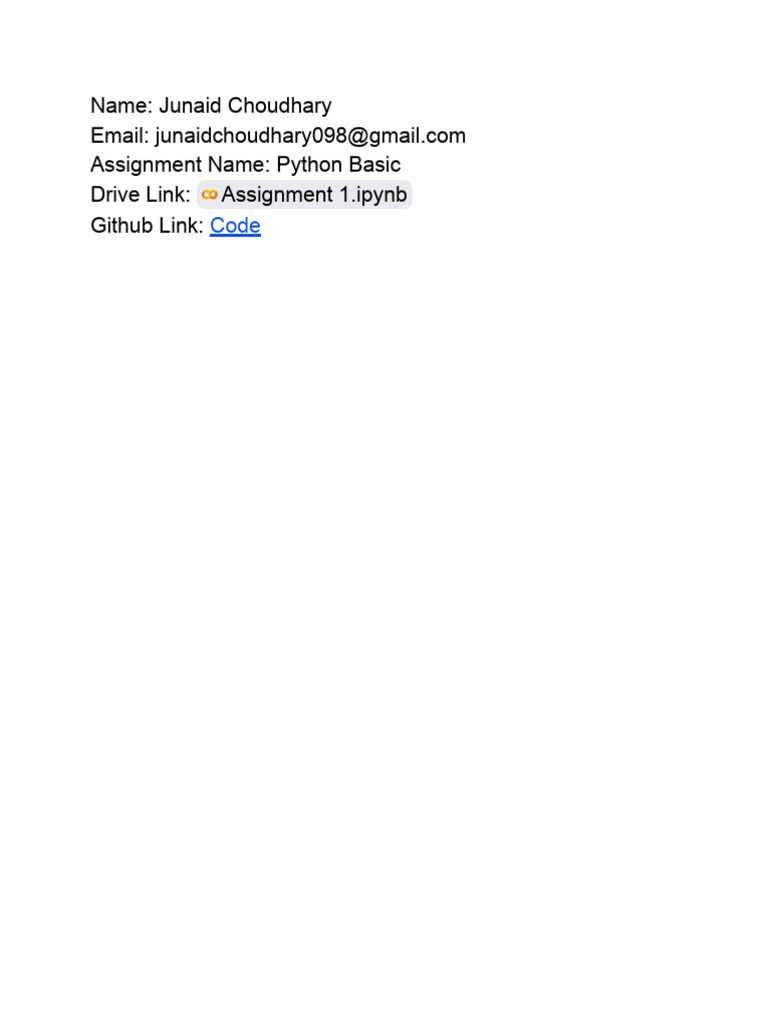 Python Basics Assignment | PDF