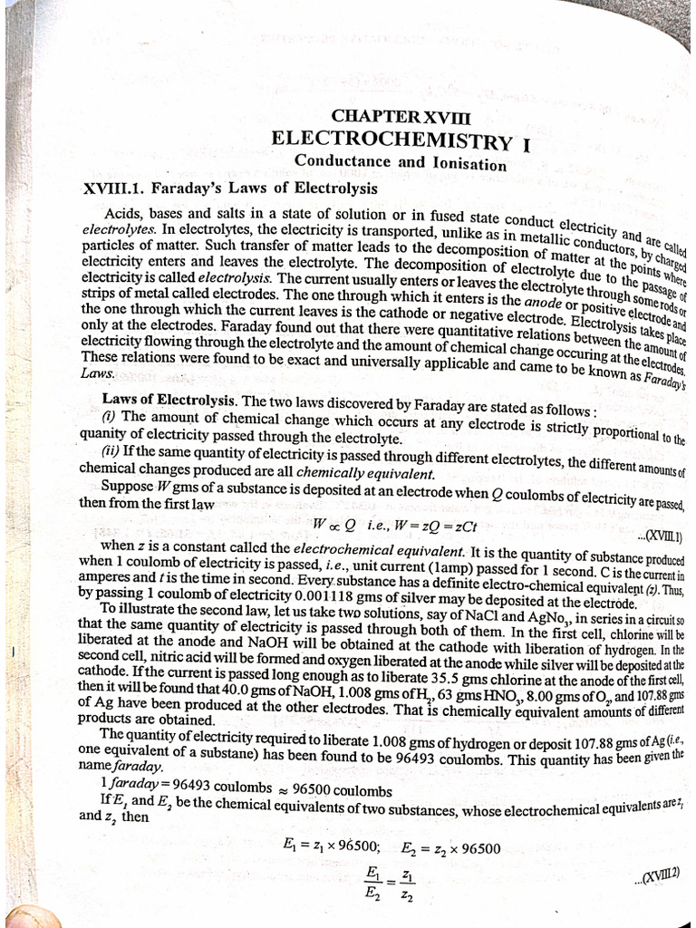 Electrochemistry - 1 | PDF
