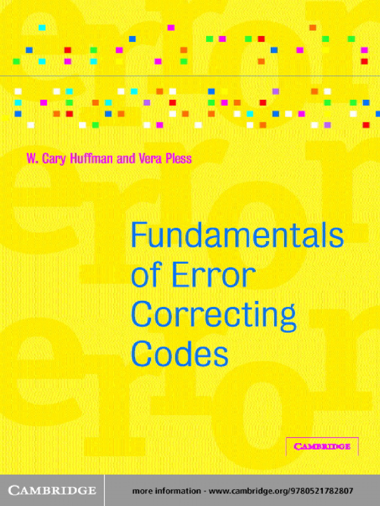 Fundamentals of Error-Correcting Codes - Tiếng Việt 1-300 | PDF