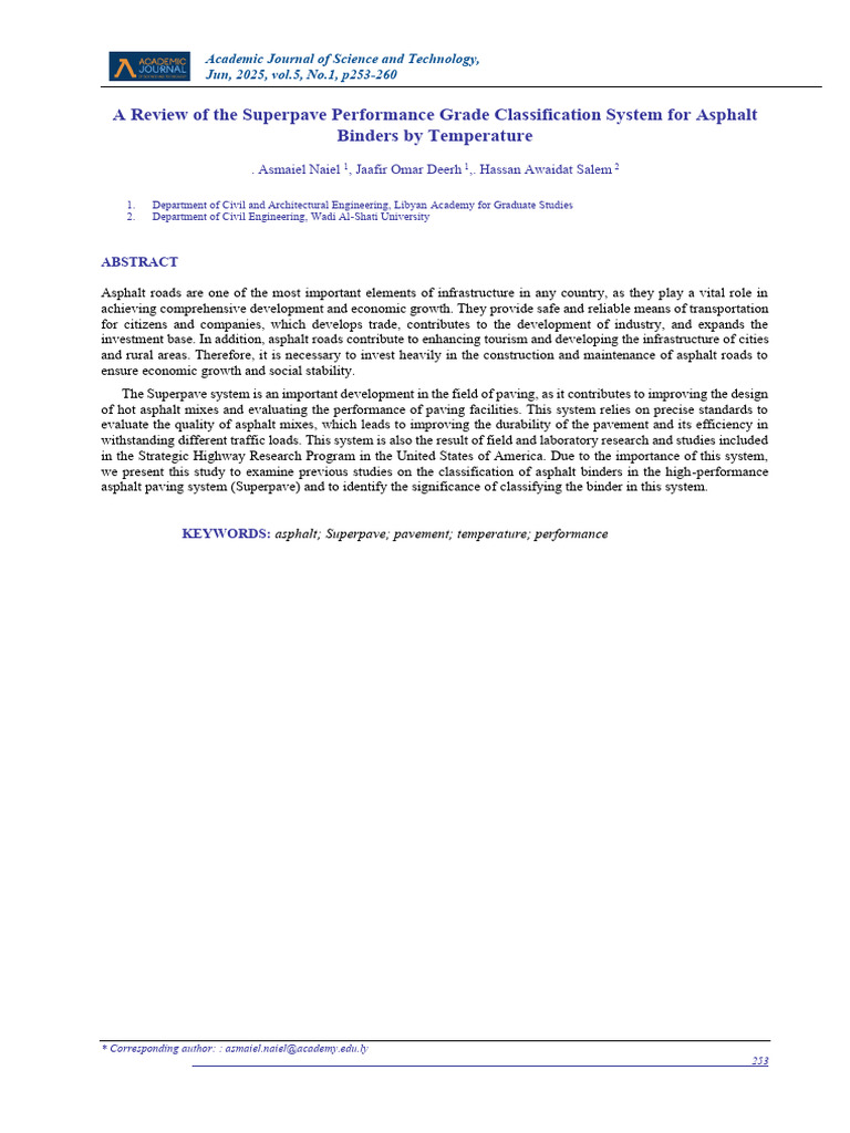 Superpave Asphalt Binder Classification Review | PDF | Road Surface | Road