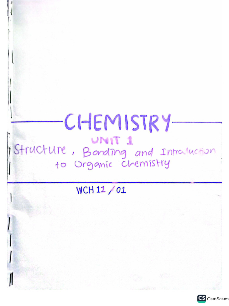 Chem Unit 1 Notes - Z | PDF