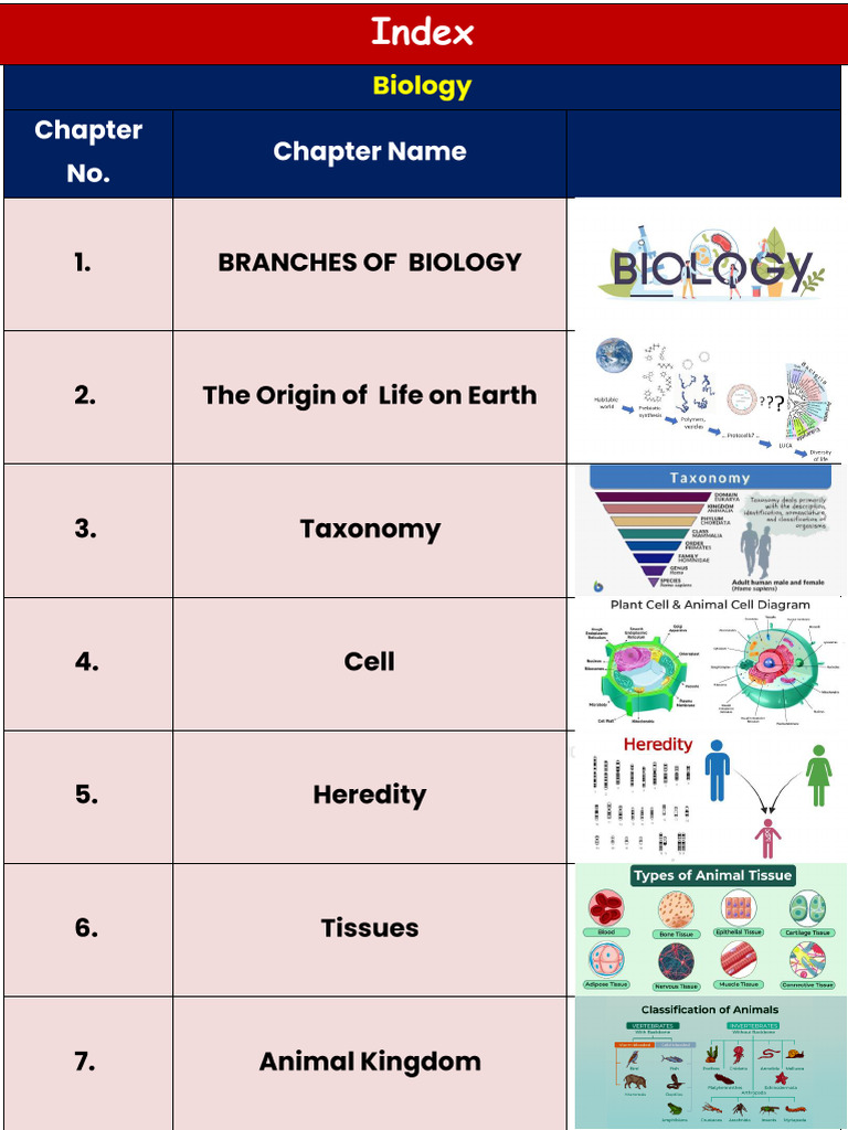 Overview of Biology and Its Branches | PDF | Cell (Biology) | Tissue ...