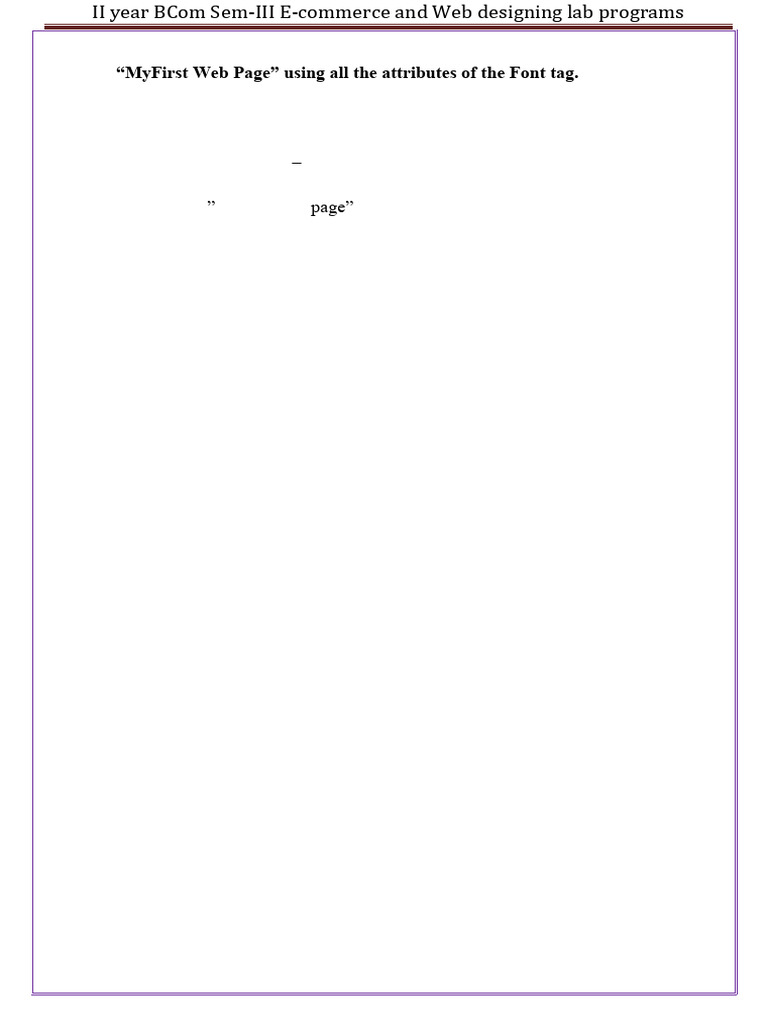 Anr Web Lab Programs | PDF | Html | Web Design
